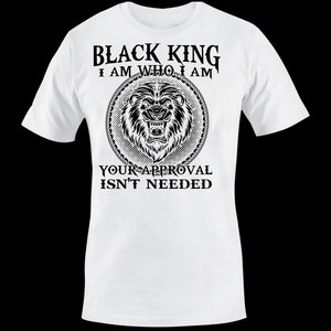 BLACK KING I AM WHO I AM T-SHIRT