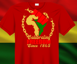 Load image into Gallery viewer, BREAKING CHAINS JUNETEENTH T- SHIRT
