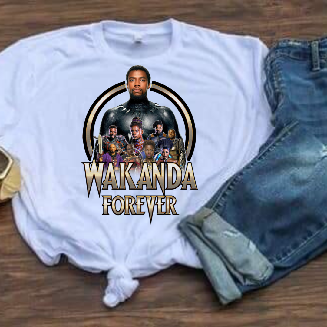 BLACK PANTHER "WAKANDA FOREVER" T-SHIRT