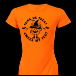 Load image into Gallery viewer, TRICK OR TREAT SMELL MY FEET HALLOWEEN T-SHIRT
