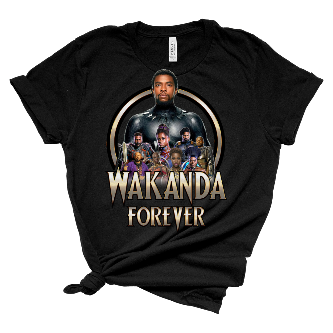 BLACK PANTHER "WAKANDA FOREVER" T-SHIRT